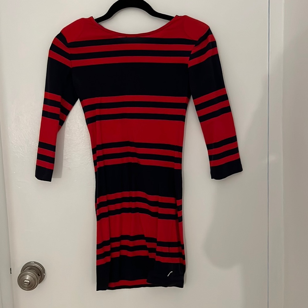 French connection mini dress- shoulder pads - size 0